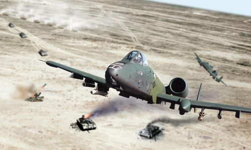 Những chiếc A-10 đã bắn hạ rất nhiều xe tăng Iraq trong chiến tranh Vùng Vịnh. Ảnh: Air Force Magazine