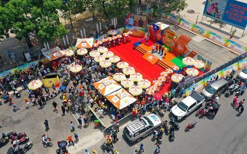 Khu vực nơi diễn ra lễ trao giải tại Tp.Biên Hòa.