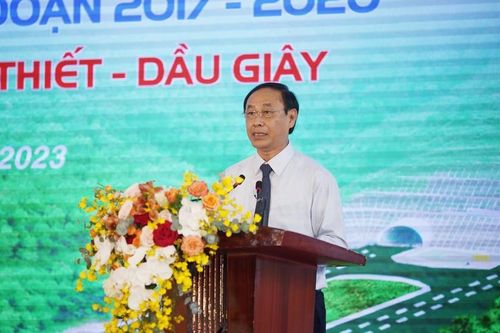 Thứ trưởng Bộ GTVT Lê Đình Thọ phát biểu.