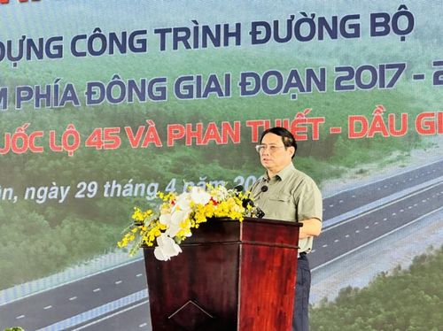 Thủ tướng Chính phủ Phạm Minh Chính phát biểu tại buổi lễ khánh thành