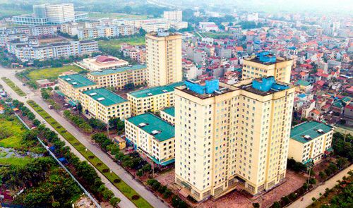 Thủ đô Hà Nội đã và đang nghiên cứu các giải pháp phát triển nhà ở dành cho người lao động tại các khu công nghiệp. Trong ảnh: Khu nhà ở công nhân thuộc Khu công nghiệp Bắc Thăng Long, Hà Nội. Ảnh: Phạm Hùng