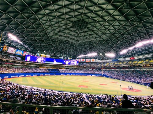  Người hâm mộ thể thao có thể đến Vantelin Dome để xem đội bóng chày địa phương, Chunichi Dragons, thi đấu. Việc đi xem bóng chày ở Nhật là một hành trình thú vị, ngay cả khi bạn không quá yêu thích thể thao. Ảnh: Twosecondstreet. 