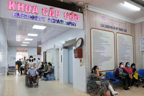Khoa Cấp cứu - nơi tiếp nhận hai học sinh vào cấp cứu. Ảnh: BVCC.