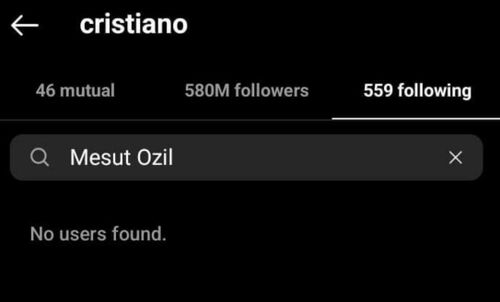 Ronaldo không còn theo dõi Ozil.