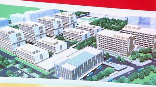 Phối cảnh dự án Khu nhà ở công nhân viên của Công ty Trách nhiệm hữu hạn Pegatron Việt Nam. (Ảnh: Hoàng Ngọc/TTXVN)