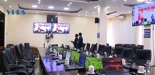 Hệ thống hội nghị truyền hình trực tuyến huyện Như Thanh.