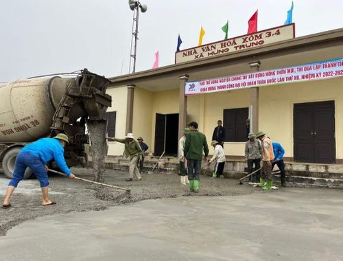 Ông Nguyễn Quốc Năng vay mượn đầu tư trên 1,5 tỷ đồng mua các loại máy múc, xe trộn bê tông, nhận thầu, tạo công ăn việc làm thường xuyên cho 15-20 lao động.