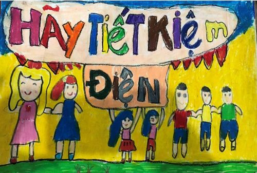 Mọi người cùng chung tay thực hành tiết kiệm điện. Nguồn: tieuhockimdong-badinh.edu.vn/