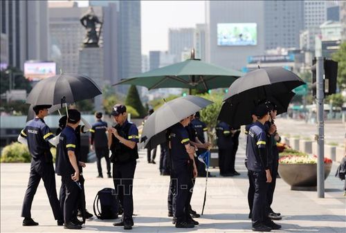 Nắng nóng tại Seoul, Hàn Quốc. Ảnh: Yonhap/TTXVN