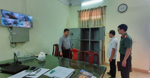Phòng lưu trữ đề thi, bài thi của thí sinh tại Trường THPT Lương Thế Vinh (Vụ Bản, Nam Định).