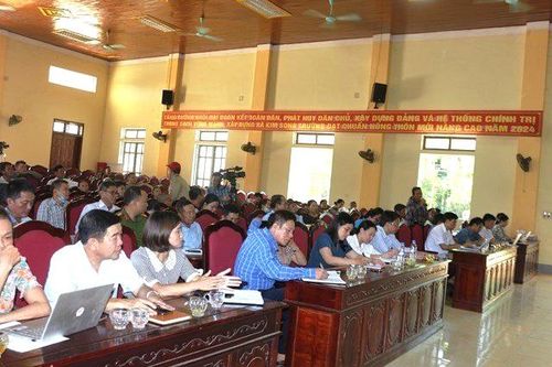 UBND huyện Can Lộc (Hà Tĩnh) tổ chức đối thoại với các hộ dân của xã Kim Song Trường liên quan đến công tác đền bù, GPMB dự án cao tốc Bắc - Nam.