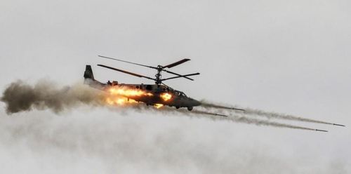  Trực thăng Ka-52M của Không quân Nga chiến đấu ở chiến trường Ukraine. Nguồn Topwar