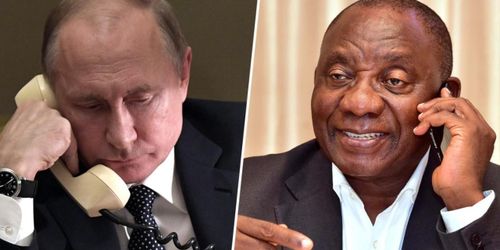 Tổng thống Nga Vladimir Putin và Tổng thống Nam Phi Cyril Ramaphosa dự kiến gặp nhau tại Hội nghị thượng đỉnh Nga-châu Phi tại St Petersburg vào cuối tháng Bảy. (Nguồn: Daily Maverick)