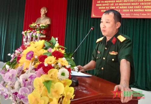 Trung tá Trần Văn Hồng, Bí thư Đảng ủy, Chính ủy Trung đoàn 885, Bộ CHQS tỉnh Quảng Nam.