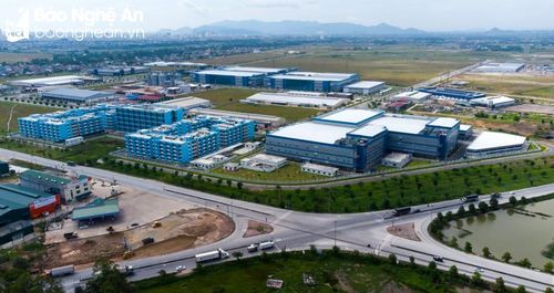 Toàn cảnh Khu công nghiệp VSIP Nghệ An. Ảnh tư liệu: Thành Cường