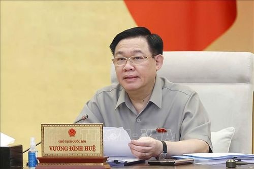 Chủ tịch Quốc hội Vương Đình Huệ phát biểu. Ảnh: Doãn Tấn/TTXVN