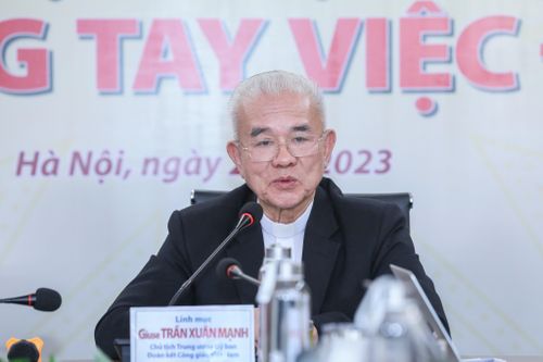 Linh mục Giuse Trần Xuân Mạnh. Ảnh: Quang Vinh.