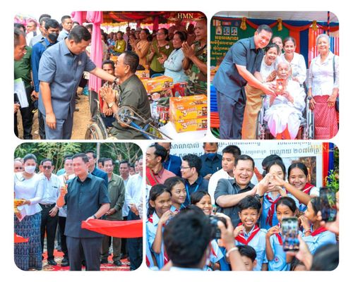 Tân Thủ tướng Hun Manet luôn cam kết bảo vệ nhân dân, mang đến cuộc sống ấm no cho nhân dân. Ảnh: HMN