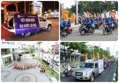 Các hoạt động tuyên truyền tiết kiệm điện được đa dạng dưới nhiều hình thức.