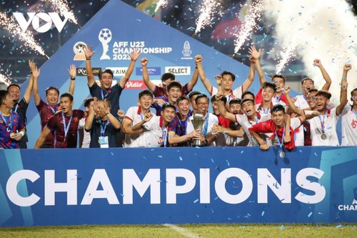 U23 Việt Nam vô địch Đông Nam Á 2023. Nguồn: VOV.