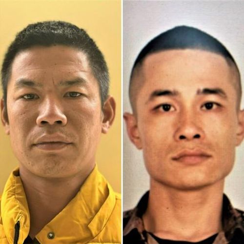 Đối tượng Cường và Giáp bị bắt giữ để điều tra (ảnh CTV)