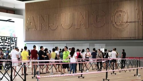 Cử tri Singapore xếp hàng chờ bỏ phiếu bầu tổng thống. Ảnh: CNA