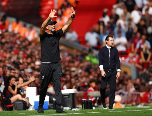 Huấn luyện viên Jurgen Klopp cán mốc 300 trận cầm quân ở Ngoại hạng Anh. Ảnh: Reuters