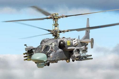 Trực thăng trinh sát-tấn công Ka-52 Alligator. Ảnh: Alexander Polegenko/TASS.