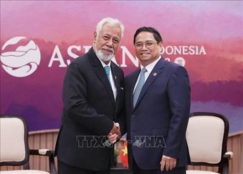 Thủ tướng Phạm Minh Chính gặp Thủ tướng Xanana Gusmao.