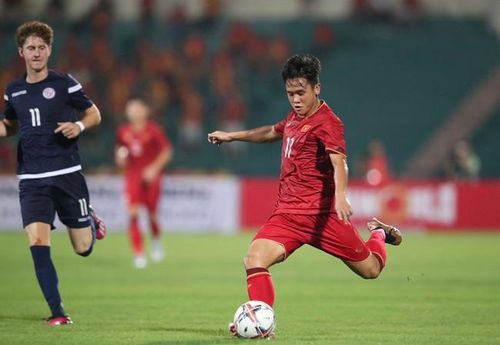 Võ Minh Trọng là cầu thủ được HLV Troussier tin dùng đặc biệt ở hành lang trái đội tuyển U23 Việt Nam. Ảnh: Hoàng Linh