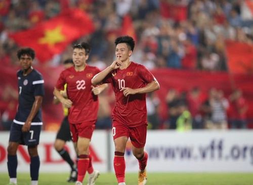 Cầu thủ của PVF-CAND có 1 bàn và 1 kiến tạo cho U23 Việt Nam trước U23 Guam. Ảnh: Hoàng Linh