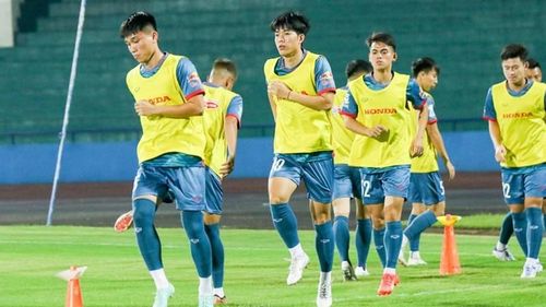 Trần Quang Thịnh tích cực thể hiện bản thân trong màu áo U23 Việt Nam (Ảnh: VFF)