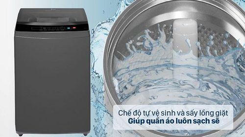 Tính năng tự làm sạch lồng giặt giúp đánh bay các chất bẩn và vi khuẩn lâu ngày bên trong máy giặt