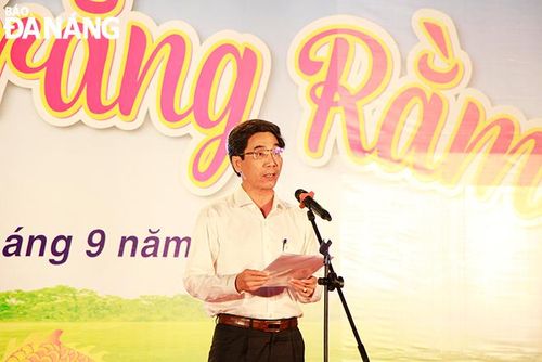 Phó Chủ tịch UBND thành phố Trần Chí Cường phát biểu tại chương trình. Ảnh: X.D