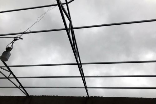 Nhiều ngôi nhà tại xã Triệu Ái bị lốc xoáy đánh bay mái