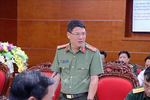 Đại tá Đỗ Thanh Bình, Giám đốc Công an tỉnh Hòa Bình. Ảnh: TTX.