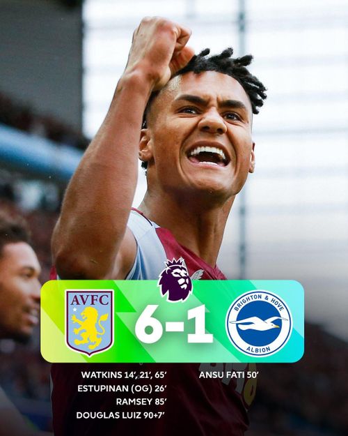 Aston Villa giành chiến thắng với khoảng cách khó tin