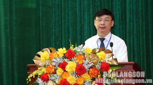 Lãnh đạo Hội Nông dân tỉnh phát biểu tại đại hội