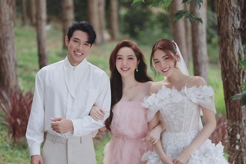 Từ trái qua: Topz Nathanon Narathanyawirun - Bảo Thy - Đan Tiên.