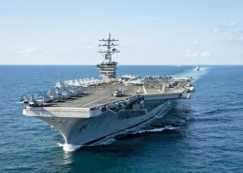  Tàu sân bay USS Dwight D. Eisenhower. Nguồn: @IsraelWarRoom.