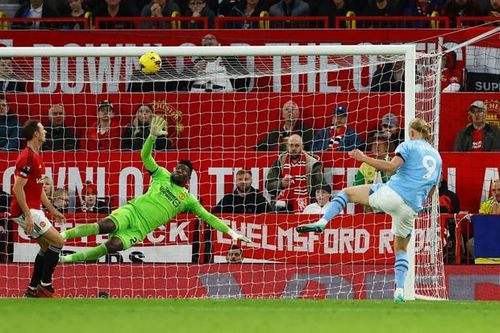 Haaland đã có 5 bàn thắng vào lưới Manchester United. (Nguồn: Getty Images)