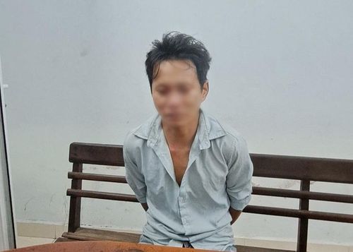Đối tượng Hải tại cơ quan điều tra. (Ảnh: CA cung cấp)