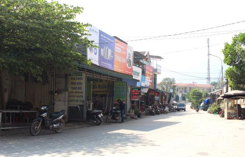 Một góc trung tâm xã Phúc Tân (TP. Phổ Yên).
