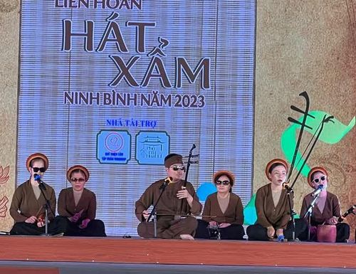 Có 3 CLB hát xẩm của người khiếm thị từ 3 tỉnh thành tham gia liên hoan
