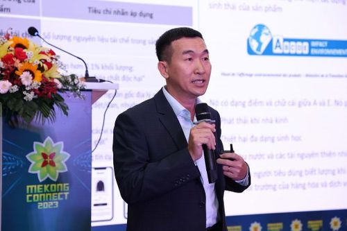 Ông Nguyễn Huy, tập đoàn Intertek, chia sẻ tại Mekong Connect 2023.