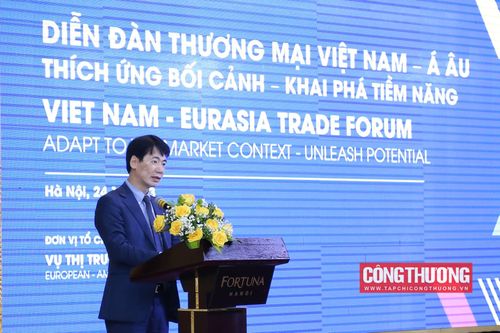 Ông Tạ Hoàng Linh, Vụ trưởng Vụ thị trường châu Âu - châu Mỹ, Bộ Công Thương nhấn mạnh, hiện nay, thị trường Á - Âu (Eurasia) được coi là thị trường xuất khẩu tiềm năng với rất nhiều dư địa hợp tác