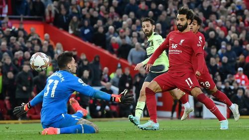 Liverpool giành chiến thắng 1-0 nhờ bàn thắng muộn của Salah. Ảnh: Getty
