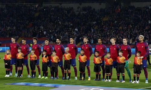 Đội hình xuất phát của chủ nhà Barca