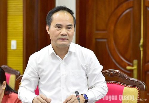 Phó Chủ tịch UBND tỉnh Hoàng Việt Phương phát biểu tại hội nghị.