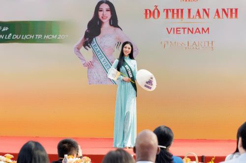 Đại diện Việt Nam tại cuộc thi Miss Earth 2023, Hoa hậu Đỗ Lan Anh.
